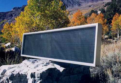 Our fourth generation Exterior heating panel was first tested in the High Sierras