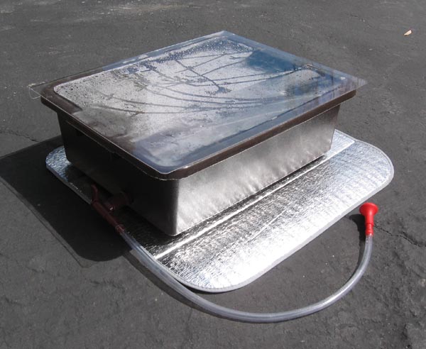 New 7 Gallon Solar Water Heating Tub/Shower