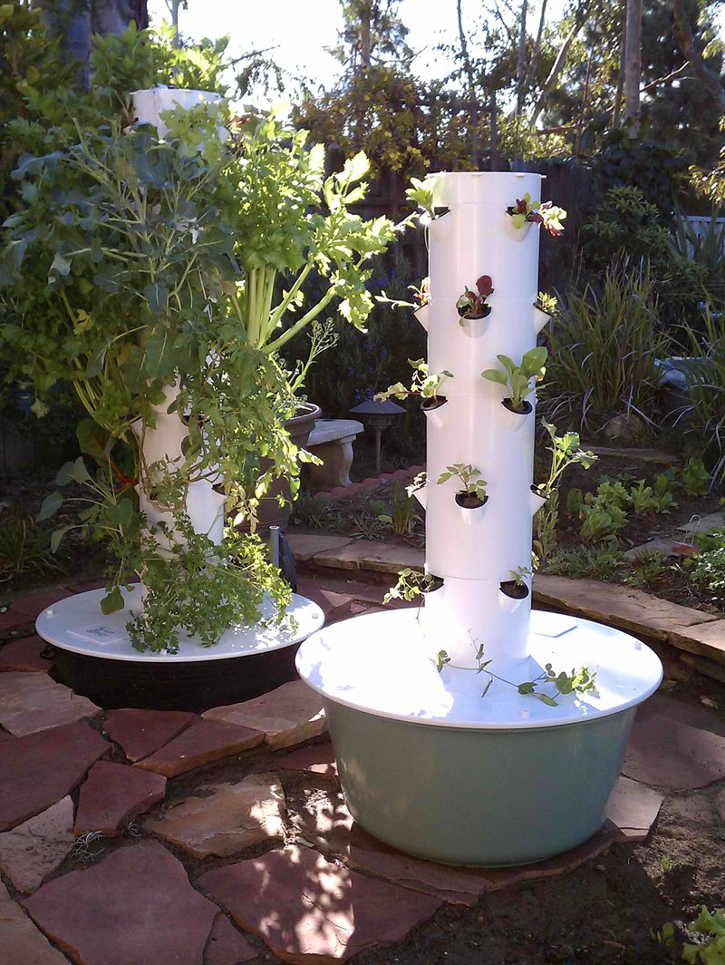 Tower and Earth Gardeners Can Protect Food Plants