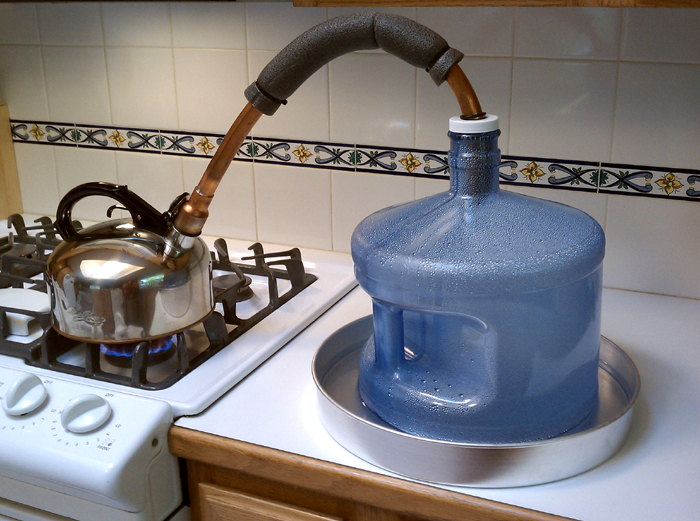 New design Stovetop still water purifier final prototype from ClearDome Solar Thermal, available by this summer
